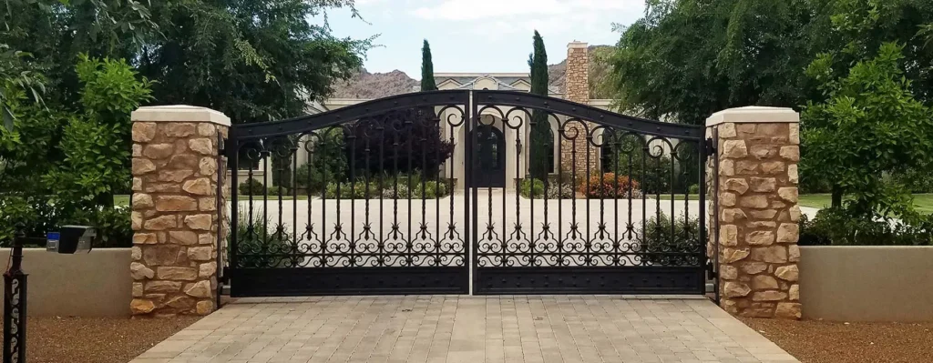 Automatic Gate in front of Phoenix, AZ residential home